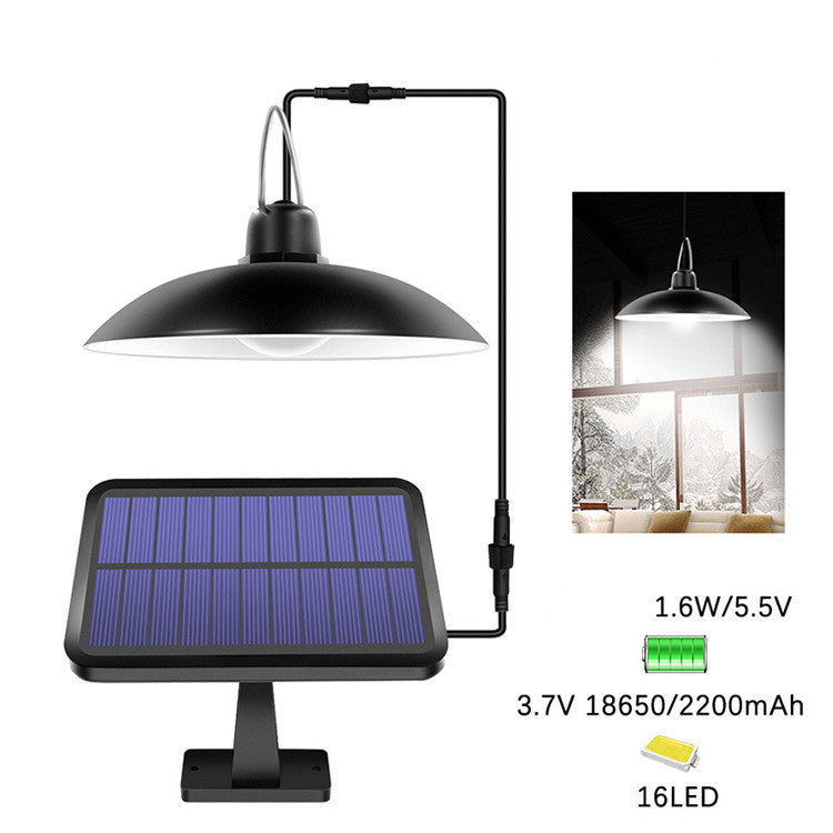 16-LED Solar Chandelier – IP65 Waterproof Warm/White LED Pendant – Duvencioglu