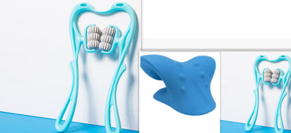 6-Roller Manual Neck Massager - Deep Tissue Relief Tool with Natural Jade Scraper – Duvencioglu