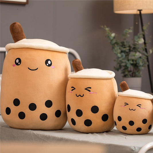The Original Kawaii Boba Tea Plush Pillow | Super Soft Bubble Tea Cuddle Companion