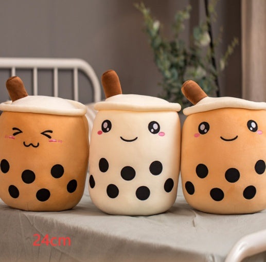 The Original Kawaii Boba Tea Plush Pillow | Super Soft Bubble Tea Cuddle Companion