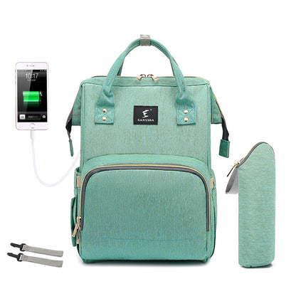 The All-in-One Travel Diaper Bag with Foldable Crib & Changing Station