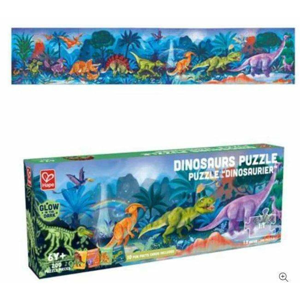 3D Puzzle Hape 150 x 30 cm 200 Pieces Dinosaur – Duvencioglu