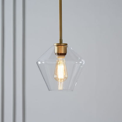 Nordic Minimalist Single-Head Glass Chandelier – Luxury Café & Bar Pendant – Duvencioglu
