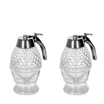 Elegant Glass Honey Pot - European Style Portable Honey Dispenser – Duvencioglu