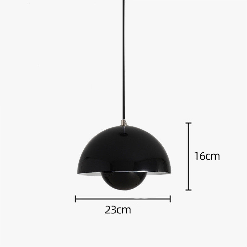 Bud Iron LED Pendant – 230 mm Single-Head Chandelier (≤36 V) – Duvencioglu