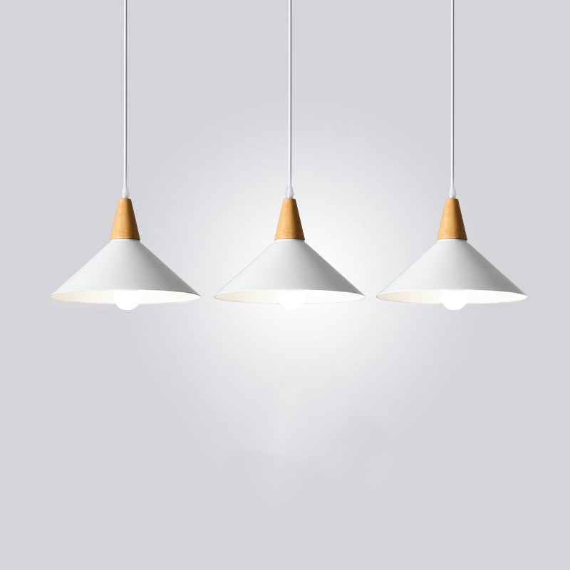 Japanese Minimalist Wooden LED Chandelier – 26×20 cm Pendant Light – Duvencioglu