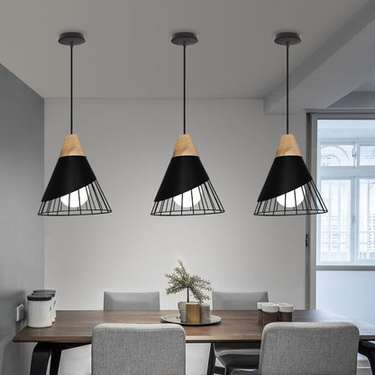 Minimalist Iron LED Chandelier – 1–3 Heads, 250×300 mm Pendant – Duvencioglu