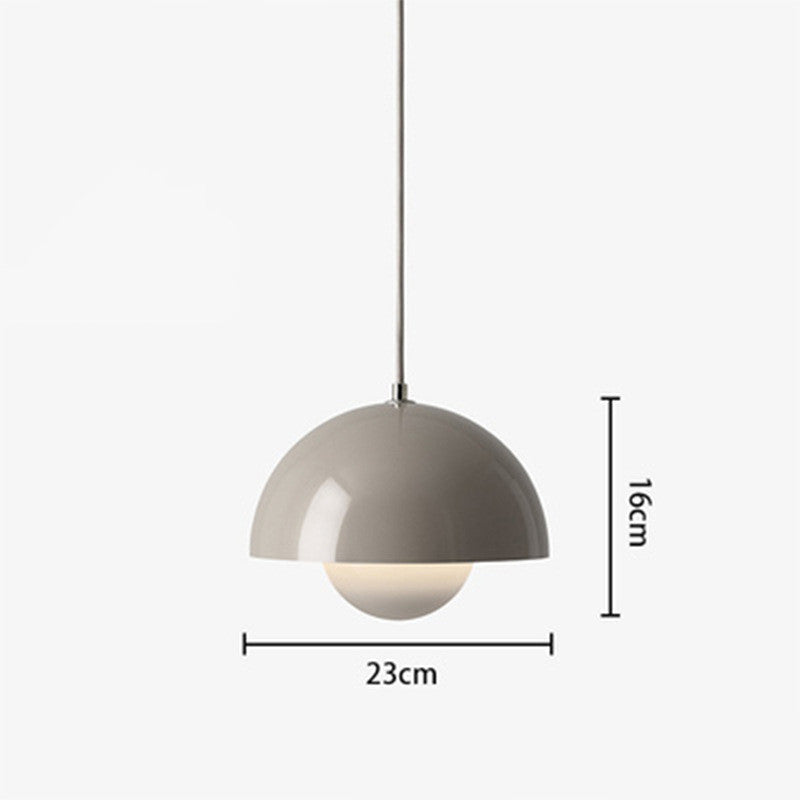 Bud Iron LED Pendant – 230 mm Single-Head Chandelier (≤36 V) – Duvencioglu