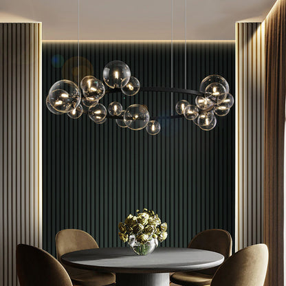 Nordic Bubble Chandelier – Modern Light Luxury LED Pendant (Ø 85 cm & 120 cm) – Duvencioglu