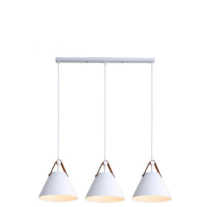 Nordic Macaron LED Disc Chandelier – 32×30×30 cm Iron Pendant – Duvencioglu