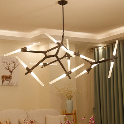 Nordic Branch-Style LED Chandelier – 6–20-Head Minimalist Pendant – Duvencioglu