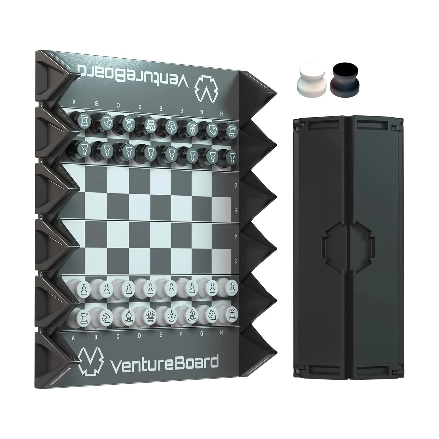 Portable Travel Chess Set with Folding Board
