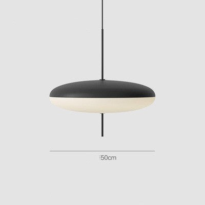UFO-Style Acrylic LED Chandelier – 500 mm Minimalist Pendant – Duvencioglu