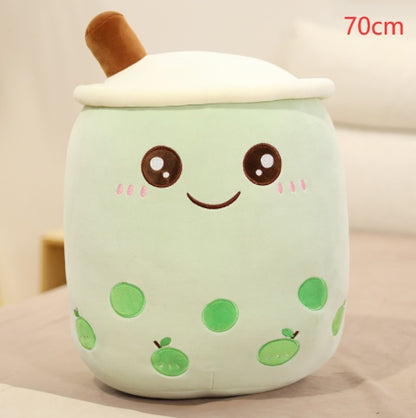 The Original Kawaii Boba Tea Plush Pillow | Super Soft Bubble Tea Cuddle Companion