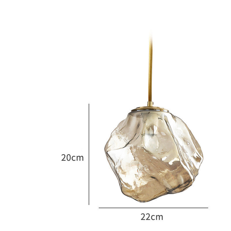 Minimalist Ice Cube Glass Chandelier – Creative Restaurant & Bar Pendant – Duvencioglu