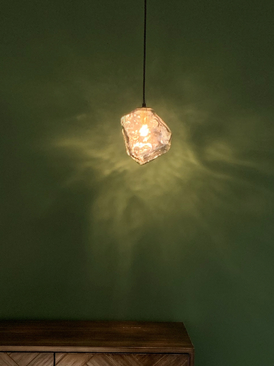 Minimalist Ice Cube Glass Chandelier – Creative Restaurant & Bar Pendant – Duvencioglu