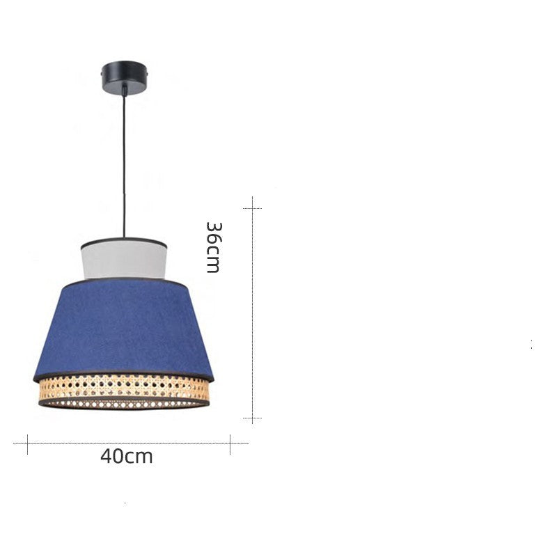 Japanese-Style Handwoven Rattan LED Chandelier – 3000 K Pendant – Duvencioglu