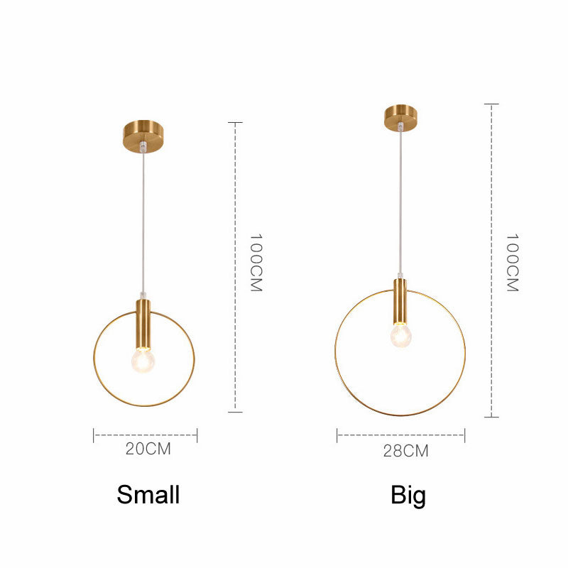 Post-Modern Wrought-Iron Chandelier – Ø 200 mm & Ø 280 mm Pendant – Duvencioglu