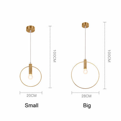 Post-Modern Wrought-Iron Chandelier – Ø 200 mm & Ø 280 mm Pendant – Duvencioglu