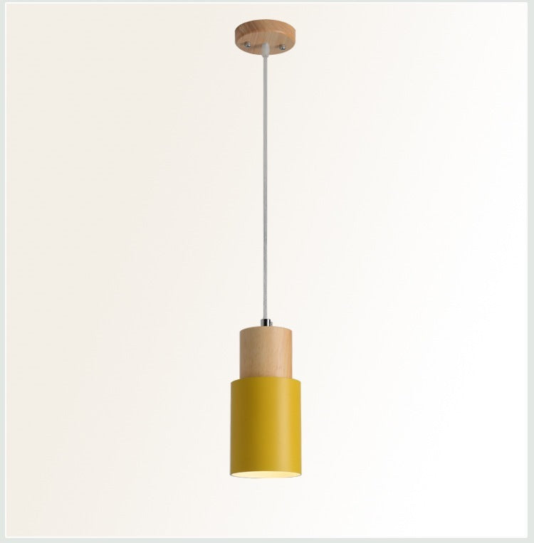Macaron Iron LED Bedside Chandelier – Modern Minimalist Pendant – Duvencioglu
