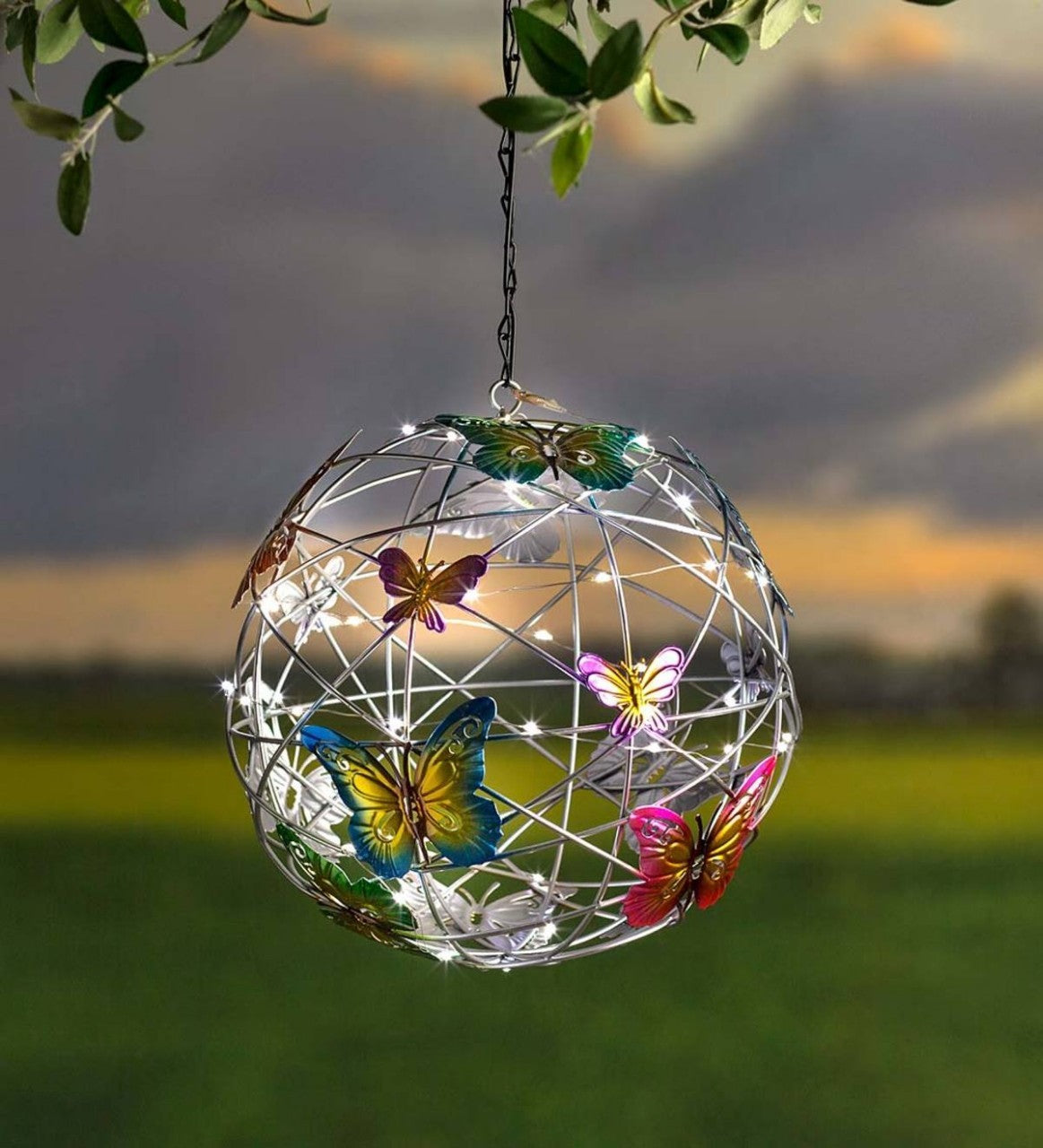 Solar Powered Butterfly Ball Light - Outdoor Garden Decor – Duvencioglu