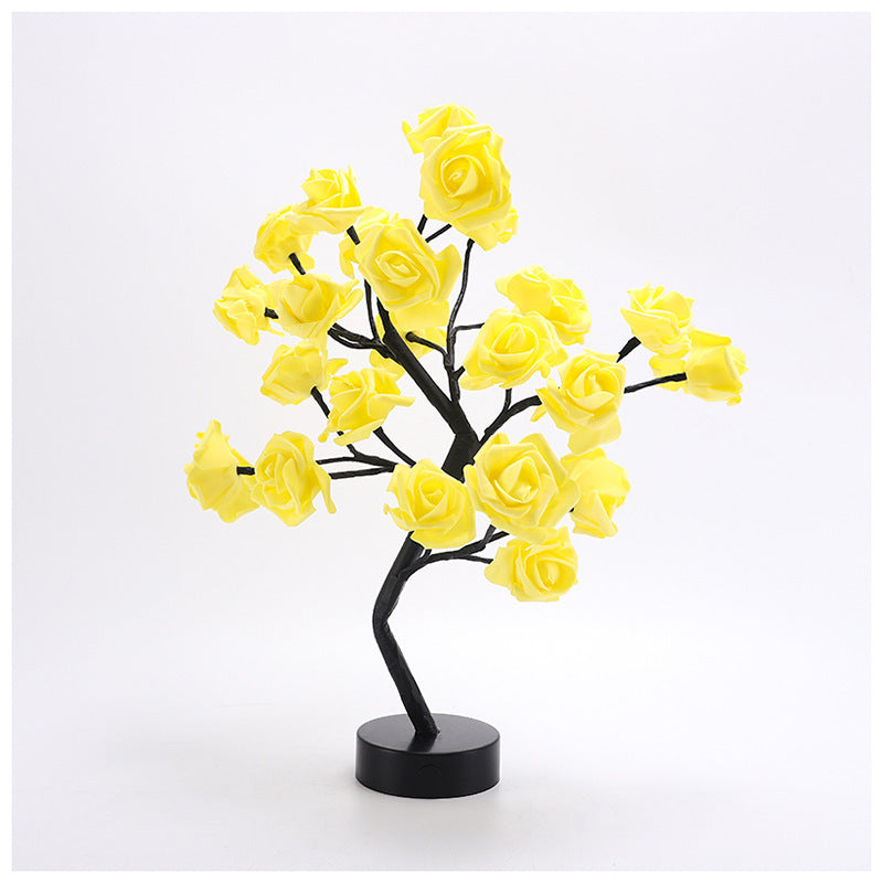 LED Rose Tree Table Lamp - Romantic USB-Powered Night Light – Duvencioglu
