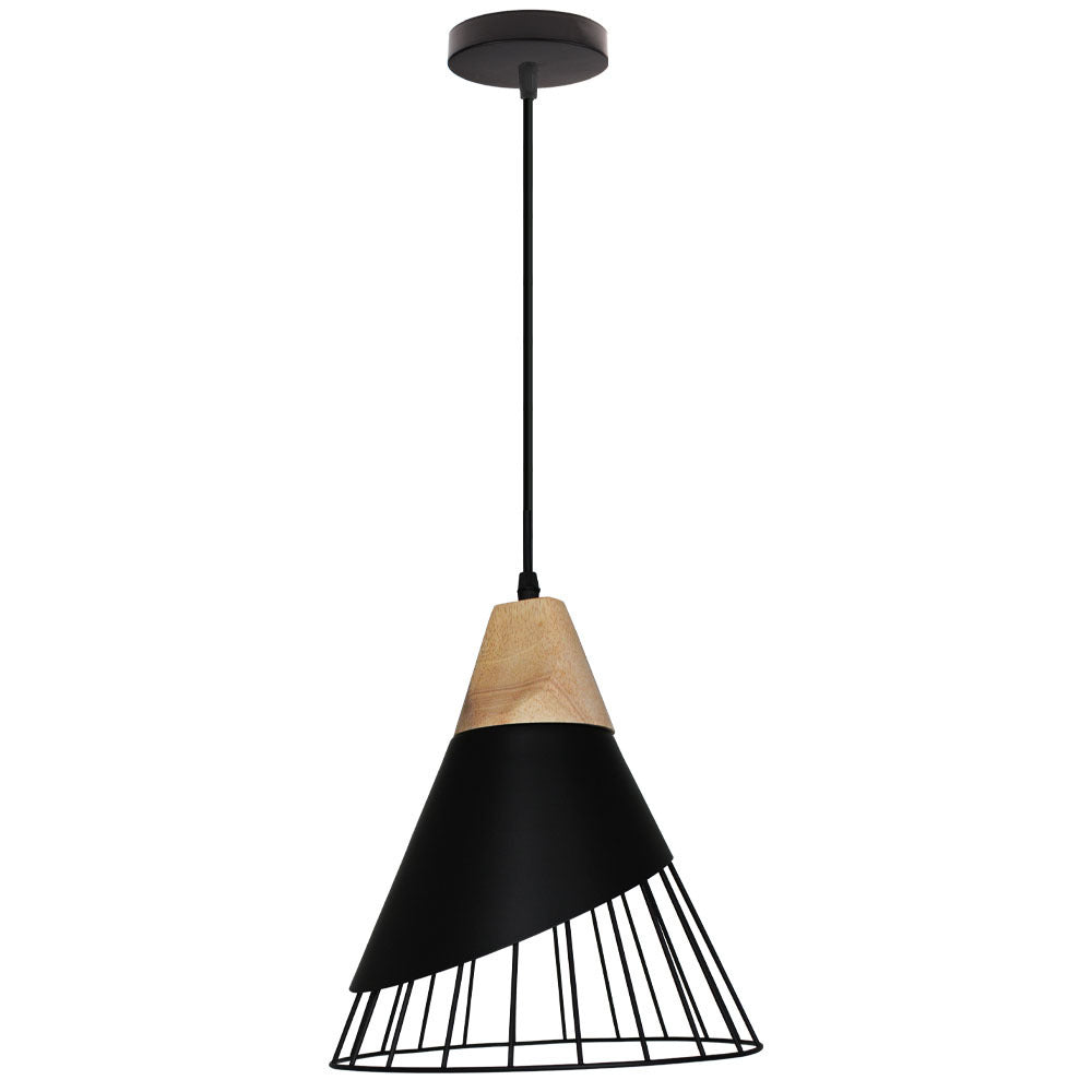 Minimalist Iron LED Chandelier – 1–3 Heads, 250×300 mm Pendant – Duvencioglu