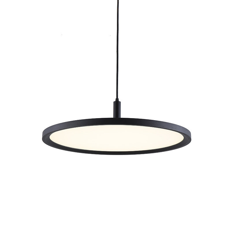 Nordic Slim Round LED Chandelier – Creative Bar & Office Pendant – Duvencioglu