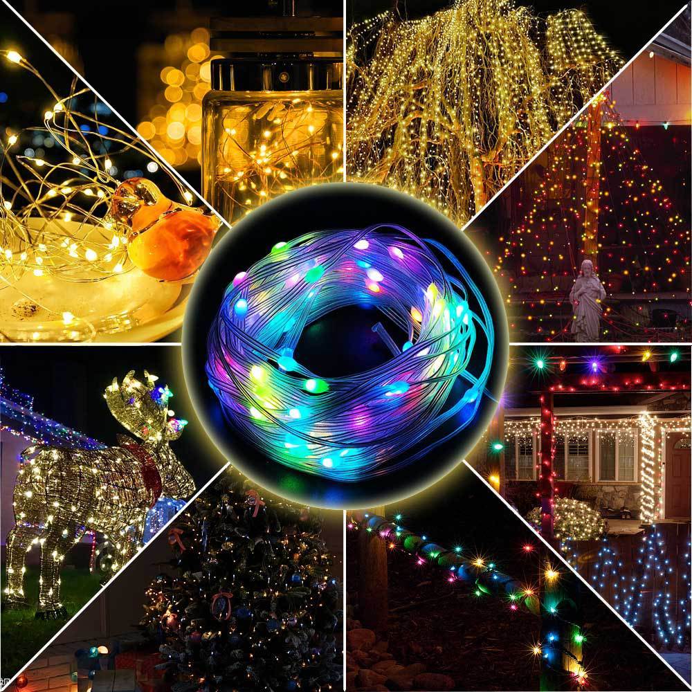 24V LED Christmas String Lights - 1000-Light Decorative Wire – Duvencioglu