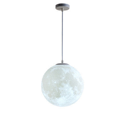 Moon-Shaped PVC LED Chandelier – Bedroom Pendant Light – Duvencioglu