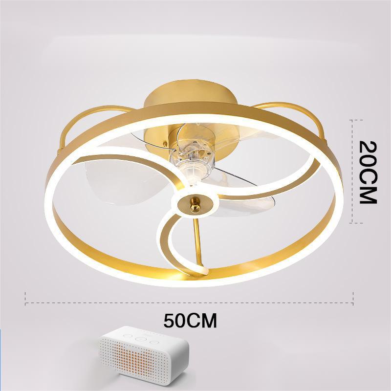 Nordic Invisible Fan LED Chandelier – Modern 50 cm Remote-Control Pendant – Duvencioglu