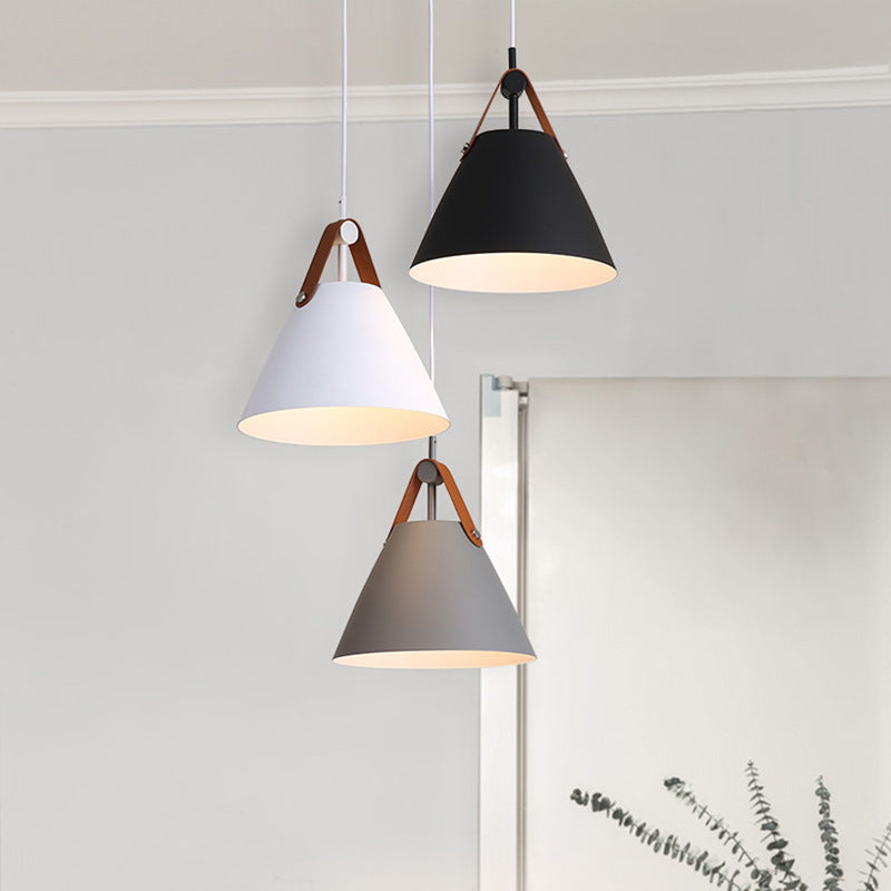 Nordic Macaron LED Disc Chandelier – 32×30×30 cm Iron Pendant – Duvencioglu