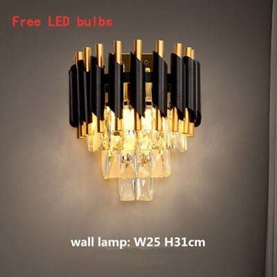 Nordic American Luxury Crystal Chandelier – Modern Iron Pendant Light – Duvencioglu