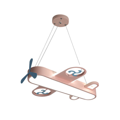Cartoon Airplane LED Chandelier – 55/68 cm Kids’ Pendant Light – Duvencioglu