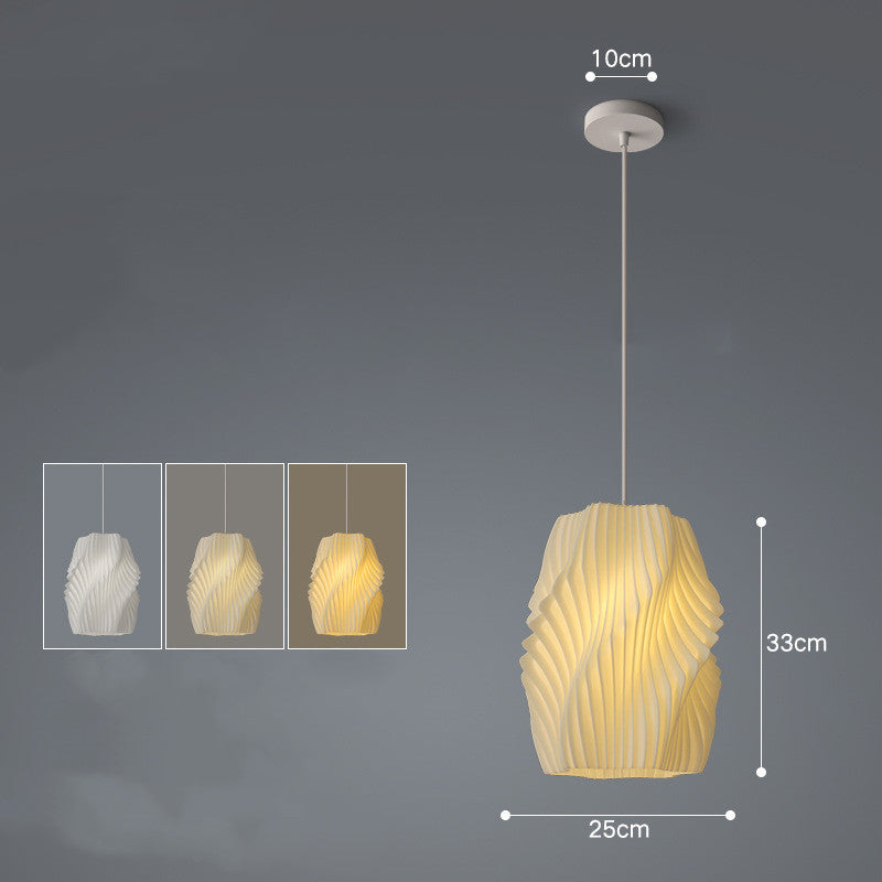 Nordic Iron LED Fish-Line Chandelier – Tri-Color Dimmable Pendant – Duvencioglu