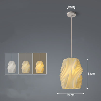 Nordic Iron LED Fish-Line Chandelier – Tri-Color Dimmable Pendant – Duvencioglu