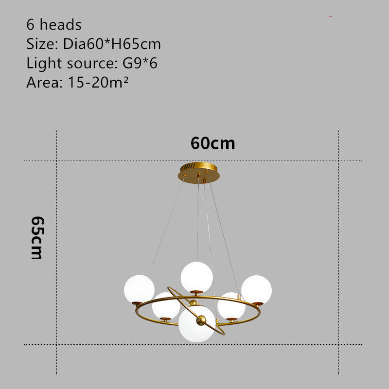 Nordic Minimalist Kids Chandelier – Creative Multi-Head Pendant – Duvencioglu