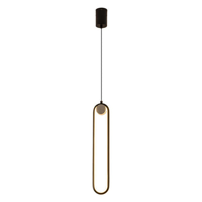 Nordic Oval LED Bedside Chandelier – Aluminum-Alloy Pendant – Duvencioglu