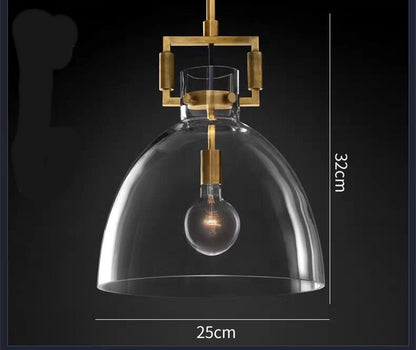 Light-Luxury Nordic LED Chandelier – Iron Frame & Glass Shade (Type A, B & C) – Duvencioglu