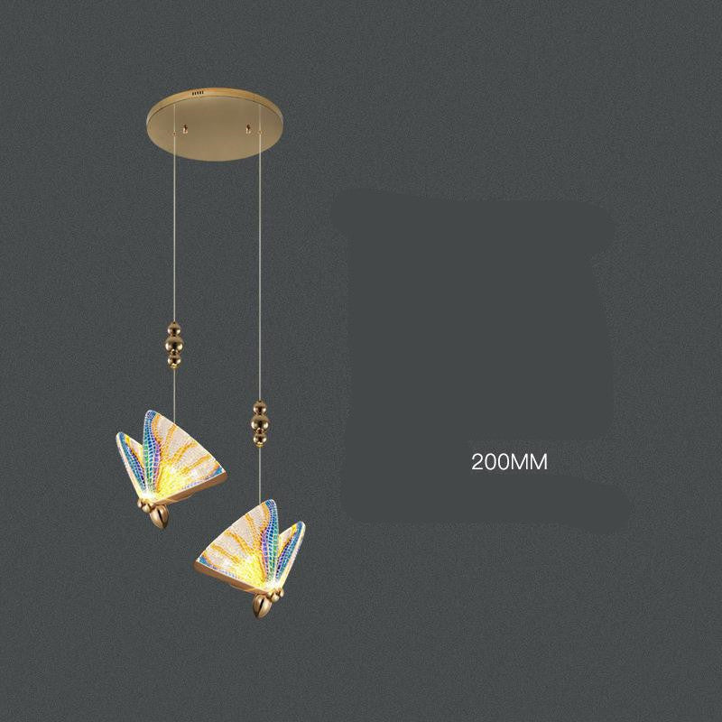 Modern Butterfly Crystal Mini Chandelier – LED Pendant Light for B&B & Staircase – Duvencioglu