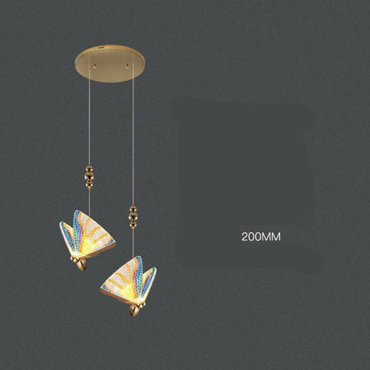 Modern Butterfly Crystal Mini Chandelier – LED Pendant Light for B&B & Staircase – Duvencioglu