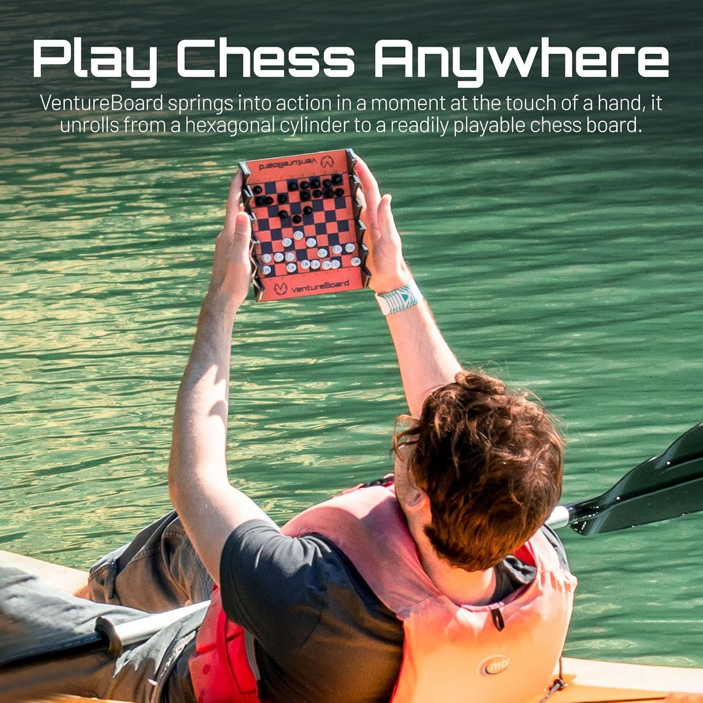 Portable Travel Chess Set with Folding Board