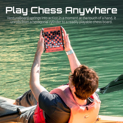 Portable Travel Chess Set with Folding Board