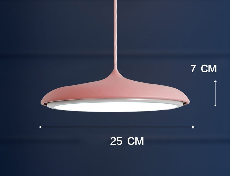 Nordic 607 Iron LED Chandelier – 25/40 cm Fish-Line Pendant – Duvencioglu