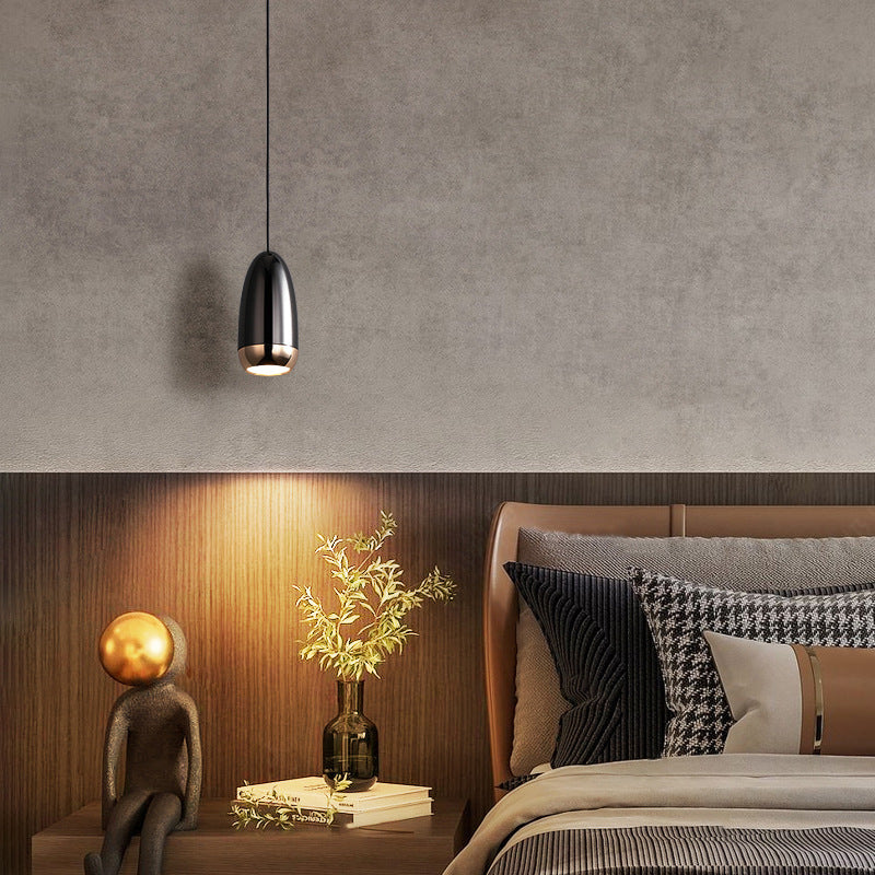 Modern Bullet-Head LED Pendant – Small Remote-Control Chandelier – Duvencioglu