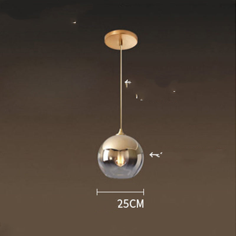 Gradient Glass Mini Chandelier – 20/25/30 cm Café & Bar Pendant – Duvencioglu
