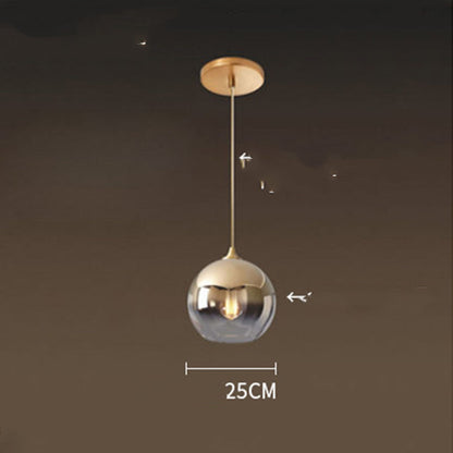 Gradient Glass Mini Chandelier – 20/25/30 cm Café & Bar Pendant – Duvencioglu