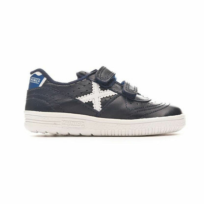 Children's Indoor Football Shoes Munich Baby Gresca V Dark blue – Duvencioglu