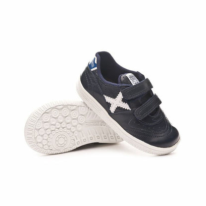 Children's Indoor Football Shoes Munich Baby Gresca V Dark blue – Duvencioglu