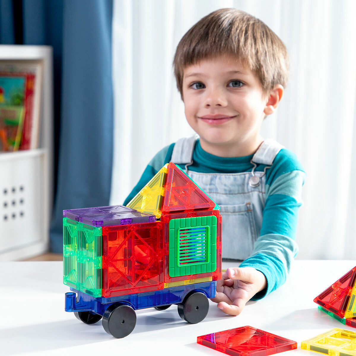 3D Magnetic Building Blocks Magoks InnovaGoods 57 Pieces – Duvencioglu